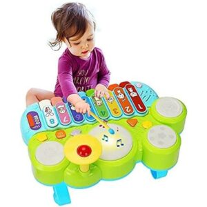 Conjunto de 3 en 1 que consta de piano teclado y_1