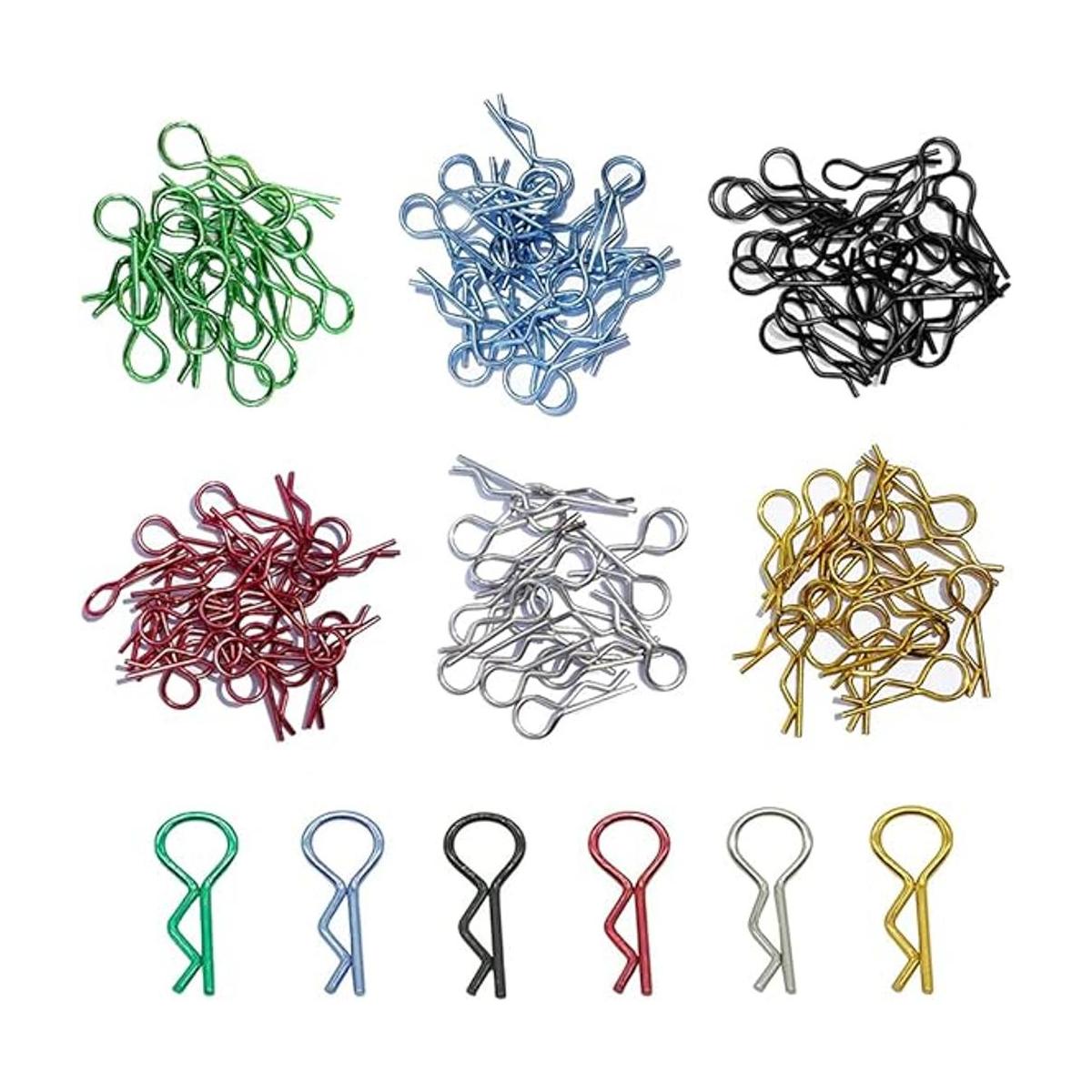 120 clips anodizados para carrocería de coche a control