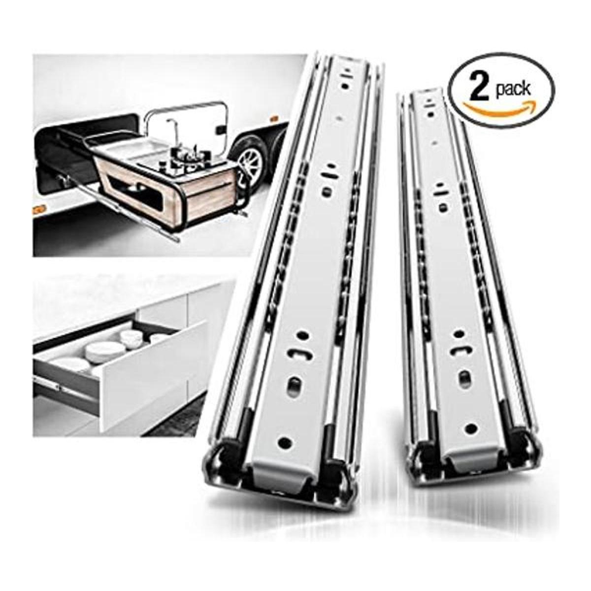 AOLISHENG Diapositivas de cajón resistentes de 20 pulgadas