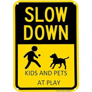 Letrero para niños y mascotas en juego cartel para césped_1