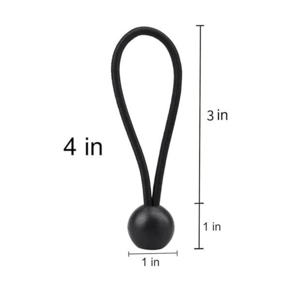 AOPRIE Pack de 30 bolas elásticas bolas negras_2