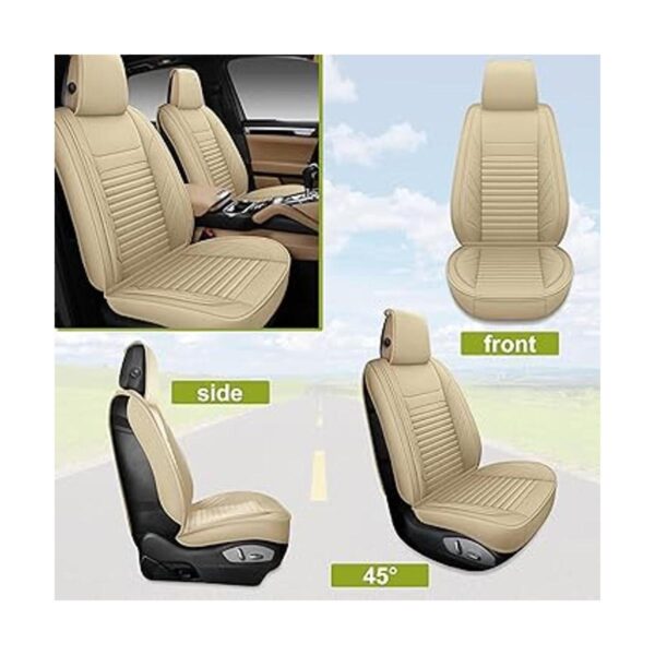 AOOG Fundas de cuero para asiento de automóvil fundas de_2