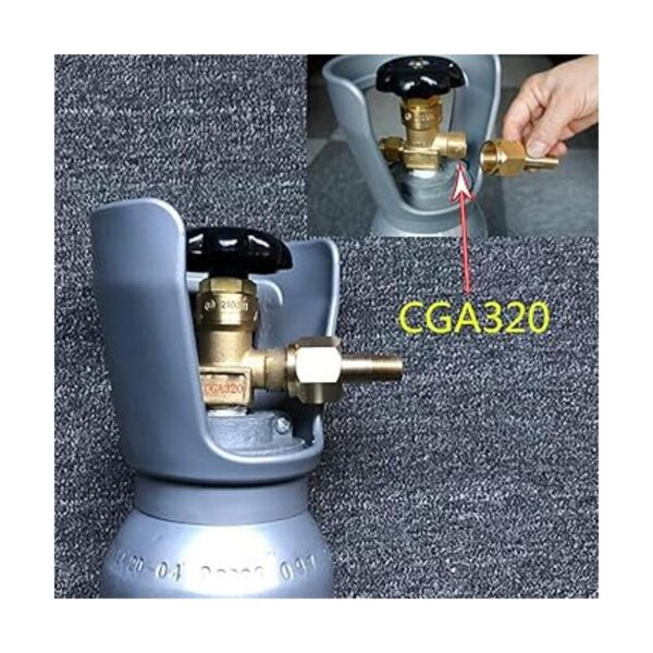 Regulador de tuercas CGA320 para tanque de CO2 arandela