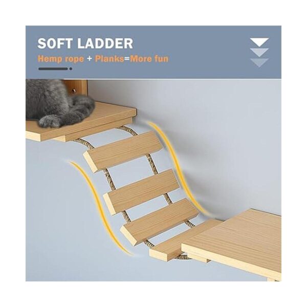 Muebles de pared para gatos juego de pared y perchas para_6