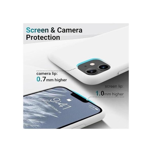 AOTESIER Funda de silicona líquida para iPhone 11_2