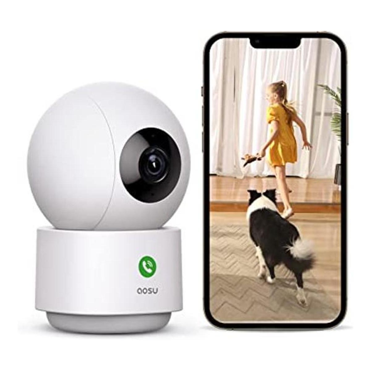 Cámara de seguridad 2K para interiores cámara aosu Baby