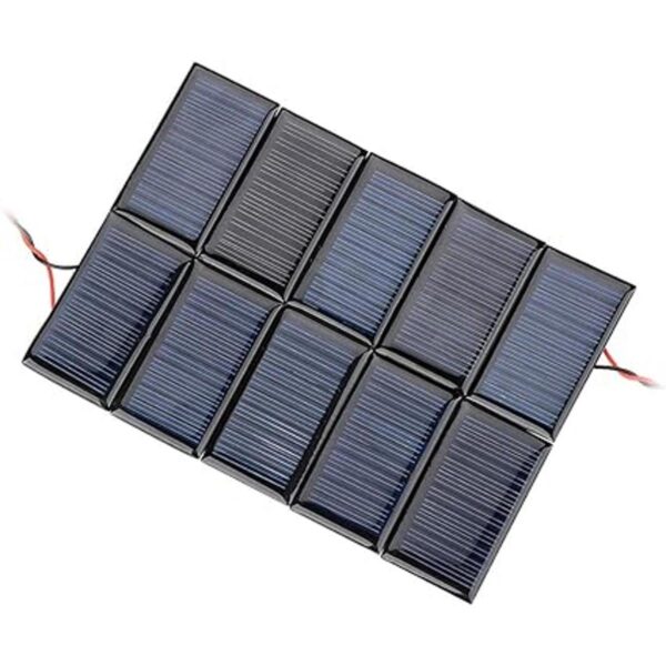 AOSHIKE 10 mini paneles solares de 5 V 30 mA para energía