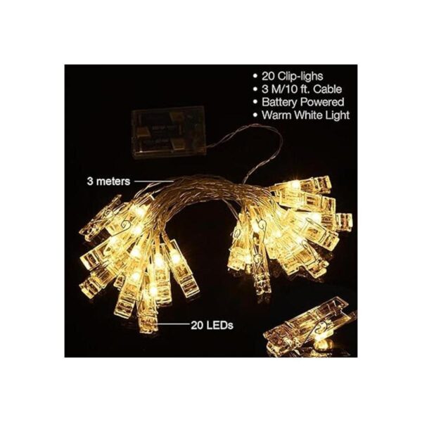 AOSTAR Tira de luces de 10 pies 10 pies color blanco