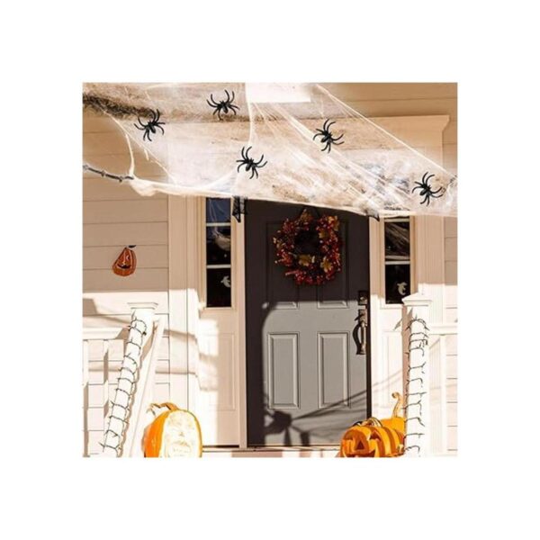 AOSTAR Telarañas elásticas de Halloween para interiores y_5