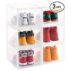 Caja de almacenamiento de zapatos para mujer caja de_1