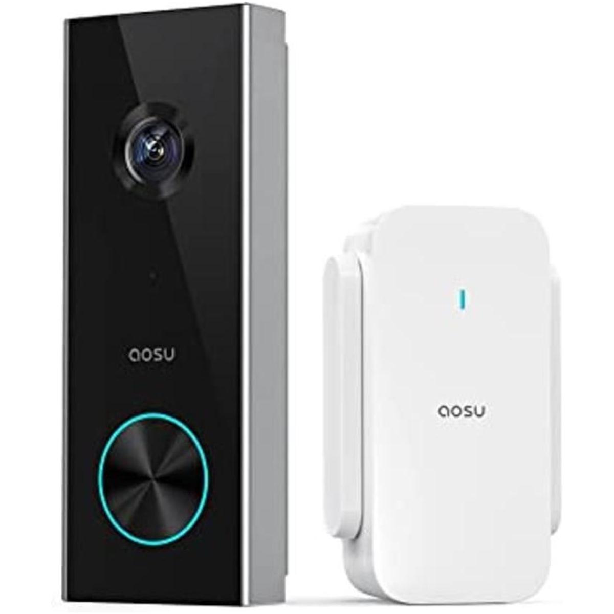 Aosu Cámara de timbre inalámbrico timbre de video