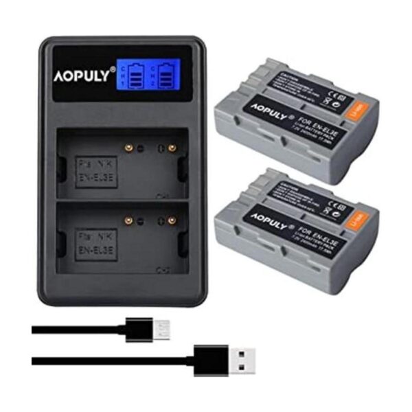 AOPULY Paquete de 2 baterías de repuesto ENEL3 ENEL3A y_1