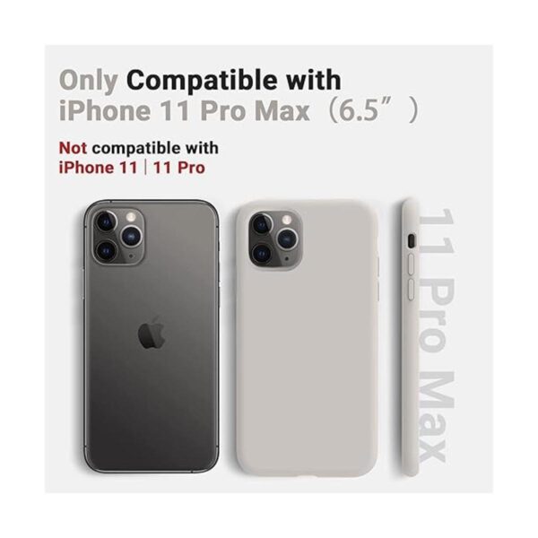 AOTESIER Funda de silicona líquida para iPhone 11 Pro Max_2