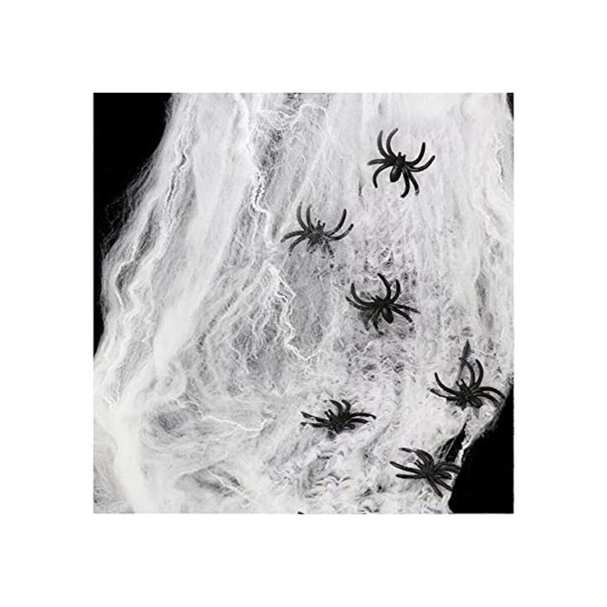 AOSTAR Telarañas elásticas de Halloween para interiores y