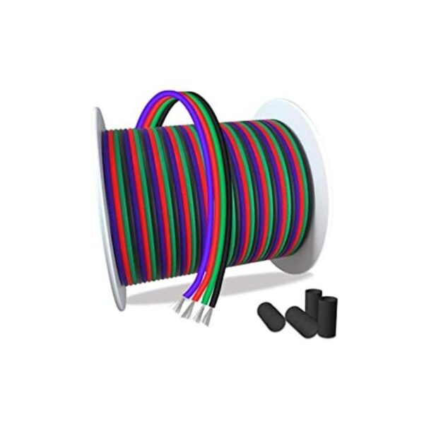 AOTOINK Cable de extensión de 4 cables RGB de 4 hilos de 4_1