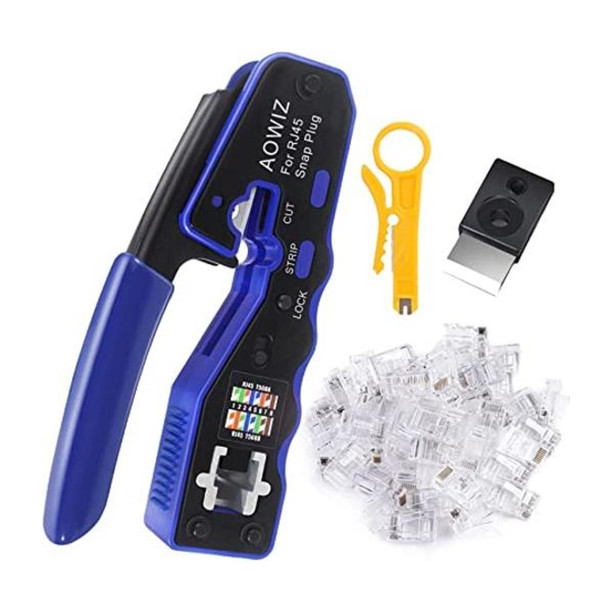 AOWIZ Herramienta de engarzado RJ45 para engarzadora de