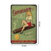 AOYEGO Pin Up Girl Letrero de estaño sexo con mujeres en
