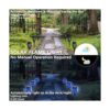 AOUNQ Luces solares para exteriores impermeables azules_5
