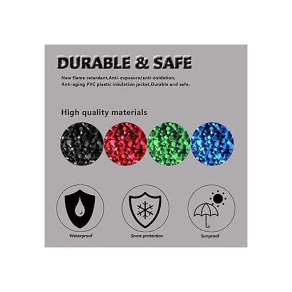 AOTOINK Cable de extensión de 4 cables RGB de 4 hilos de 4_4