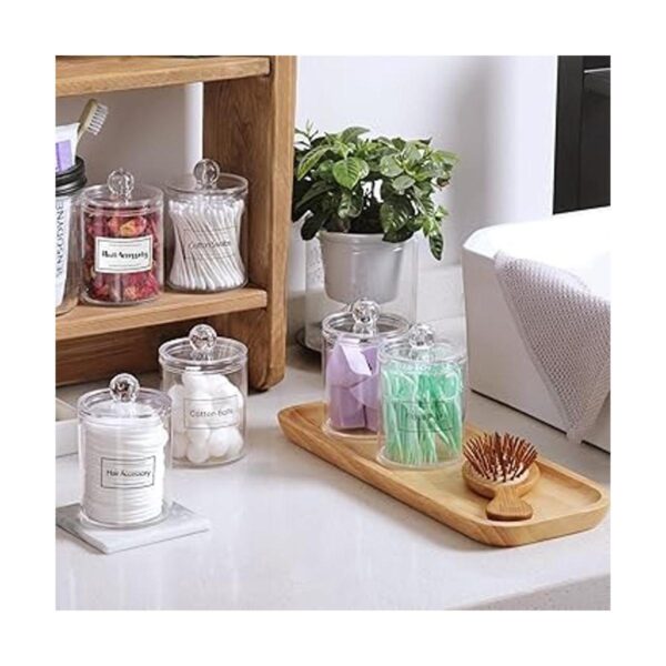 Paquete de 6 dispensadores Qtip para bolas de algodón
