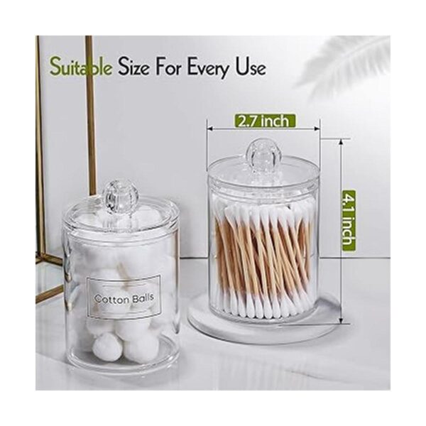 Paquete de 6 dispensadores Qtip para bolas de algodón