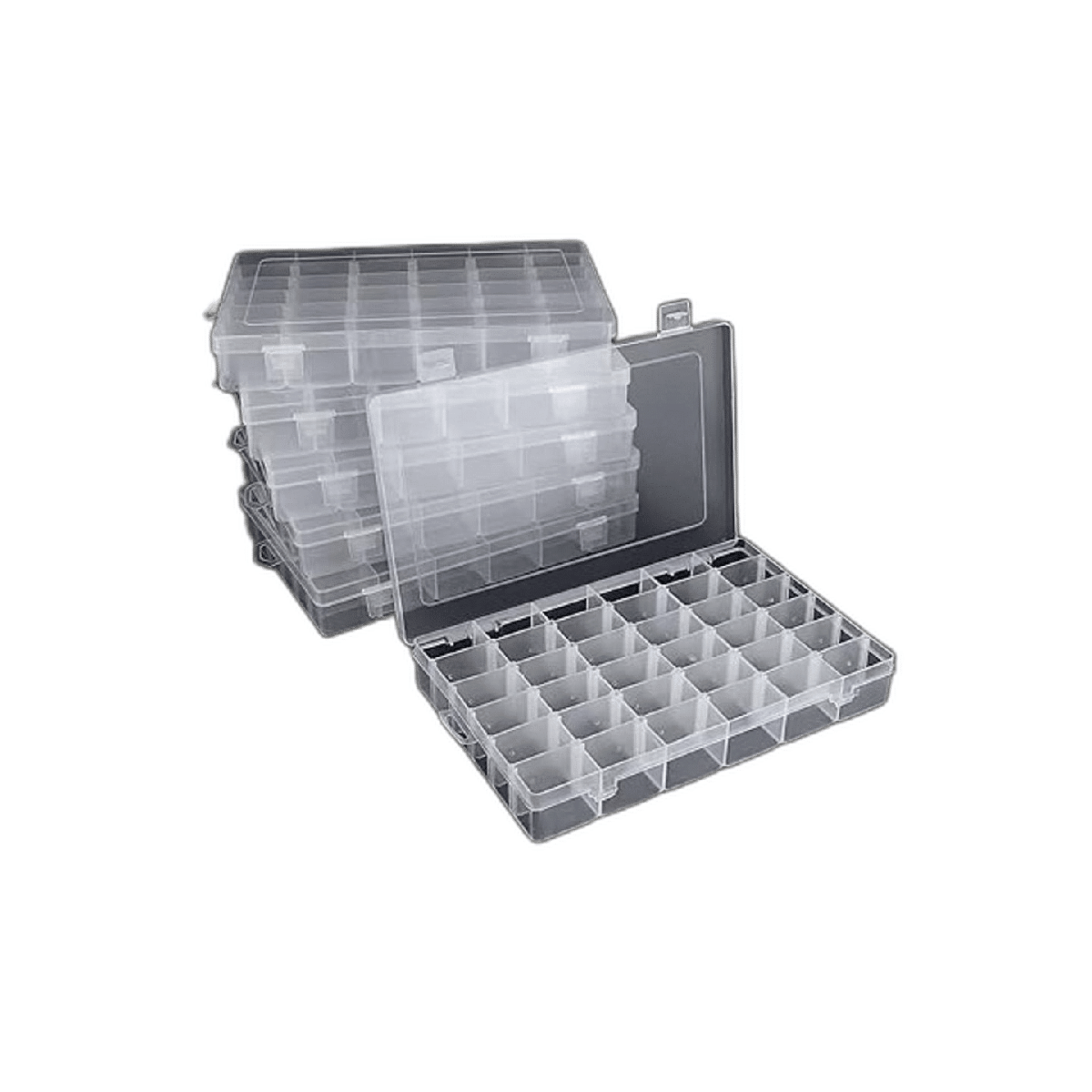 Caja organizadora de plástico con divisores organizador