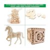 20 hojas de tilo de 12 x 12 pulgadas piezas de madera