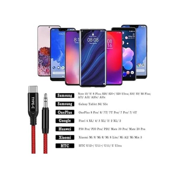 APETOO Adaptador de conector auxiliar de audio USB C a_3