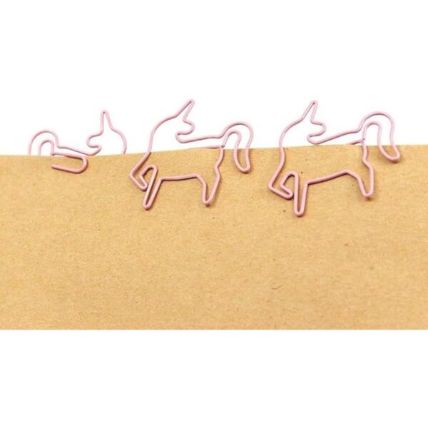 Clips de papel con forma de unicornio pequeños_3