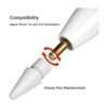 APETOO Compatible con Apple Pencil Tip y tapa de repuesto_4