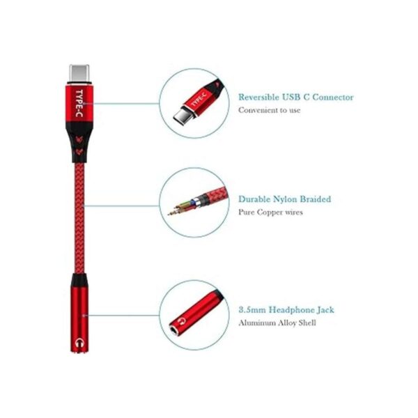 APETOO Adaptador USB C a conector de auriculares de 0.138_4