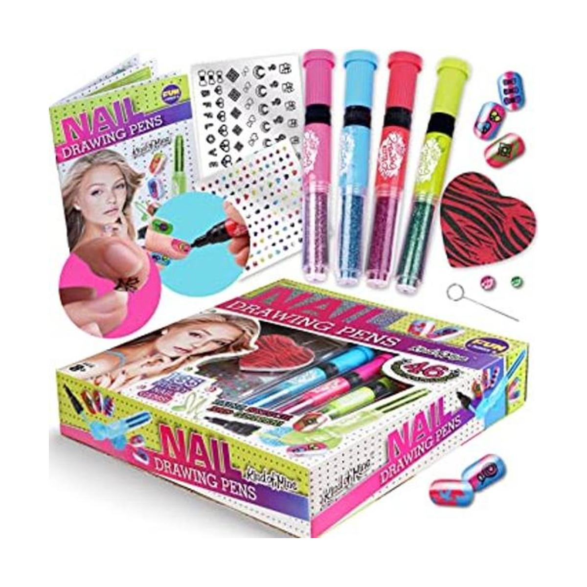 FunKidz Kit de uñas para niñas de 7 a 12 años juego de