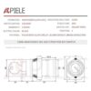 APIELE Interruptor de llave de 2 posiciones de 0.866 in_2
