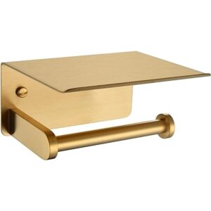 APLusee SUS 304 Soporte de papel higiénico con estante de