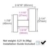APLusee SUS 304 Gancho de pared de acero inoxidable para