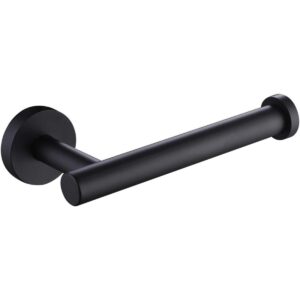 APLusee Soporte de papel higiénico negro mate moderno