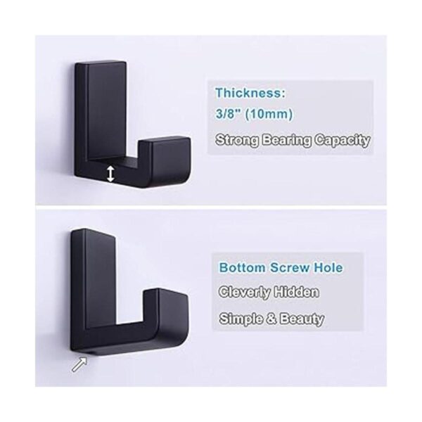 APLusee Gancho para toalla de baño acero inoxidable 304
