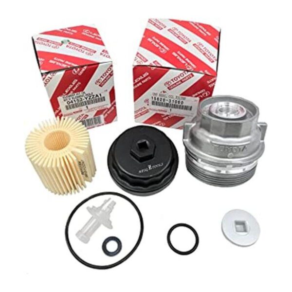 Filtro de aceite genuino Toyota 04152YZZA1 con tapa de la_1