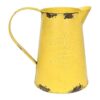 APSOONSELL Jarrón de flores de metal amarillo jarra_1