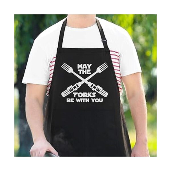 Delantal divertido May The Forks Be With You Delantal de_2