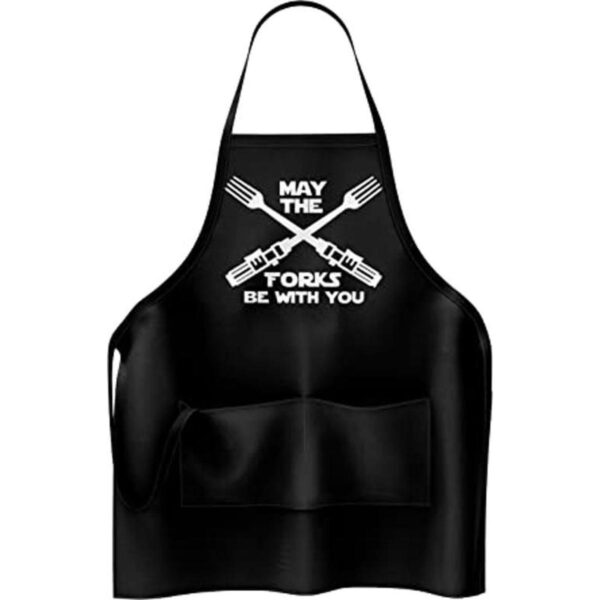 Delantal divertido May The Forks Be With You Delantal de_1