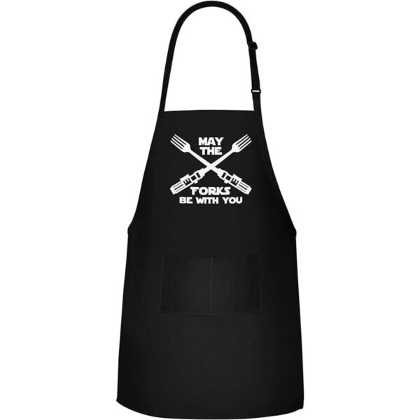 Delantal divertido May The Forks Be With You Delantal de_3