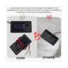 AQEENURA Caja de baterías linterna solar piezas de