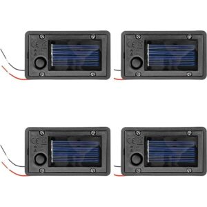 AQEENURA Caja de baterías linterna solar piezas de