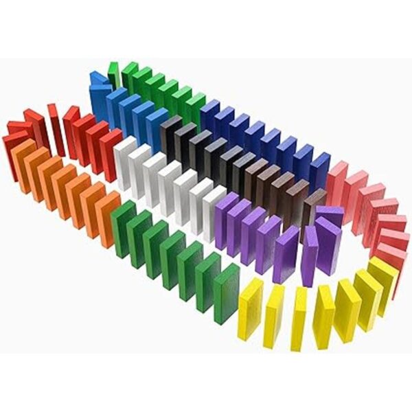 AQSXO Dominó de 12 colores a granel bloques de dominó de_2