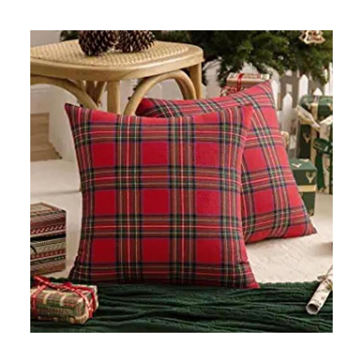 AQOTHES Paquete de 2 fundas de almohada decorativas a
