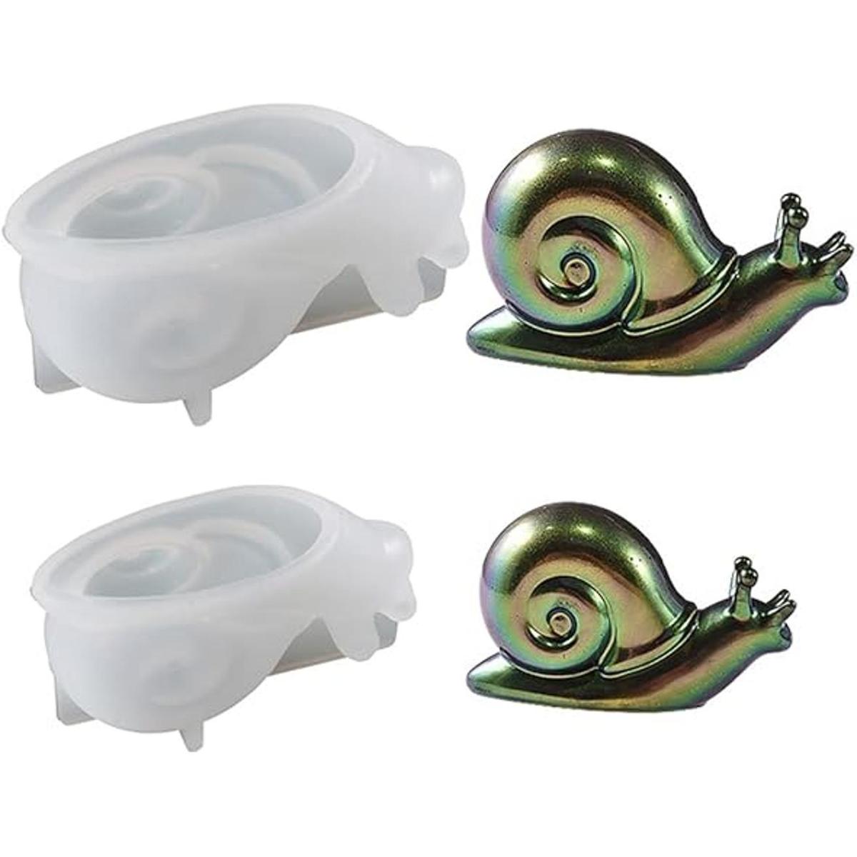 2 moldes de resina epoxi de caracol moldes de resina de