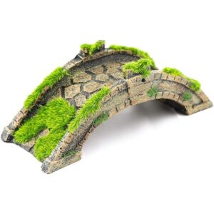 AQUA KT Fish Tank Decor ArchBridge SinglePlank Drawbridge