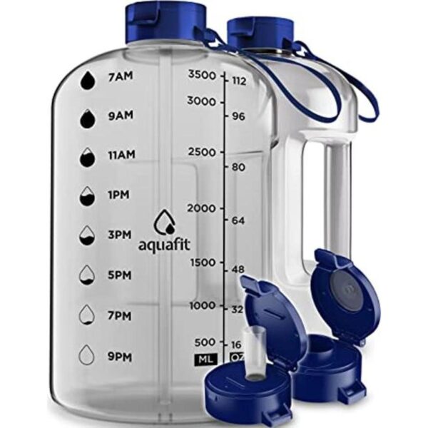 AQUAFIT Botella de agua de 1 galón con marcador de_1