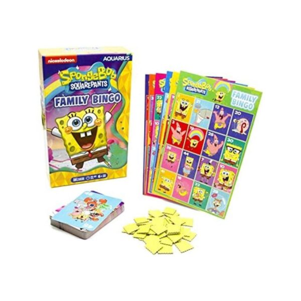 AQUARIUS Juego de bingo familiar de Bob Esponja_1